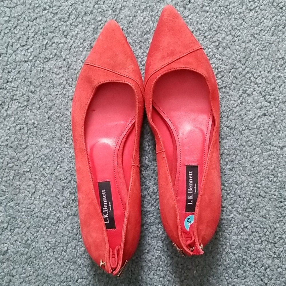 LK Bennett suede flats